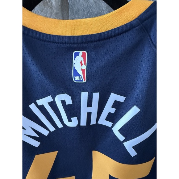 Nike Utah Jazz NBA Children's Jersey Donovan Mitchell Basketball #45 Size Medium - Picture 7 of 8